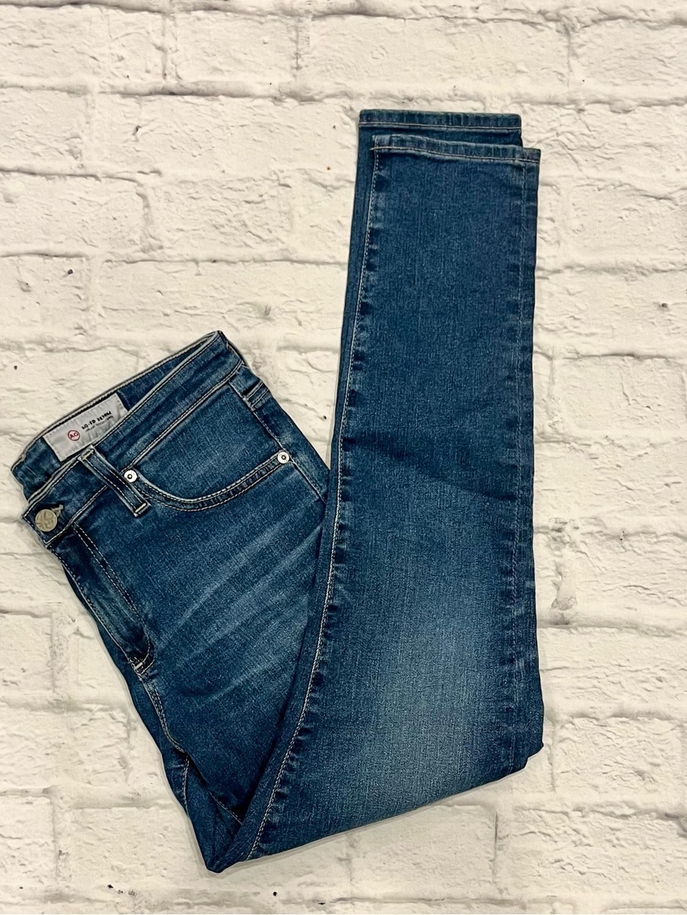 Ag Adriano Goldschmied Women's Skinny Jeans - Dark Blue Denim